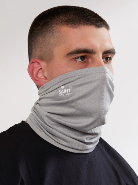 SA1NT Neck Gaiter with Filter - Light Grey
